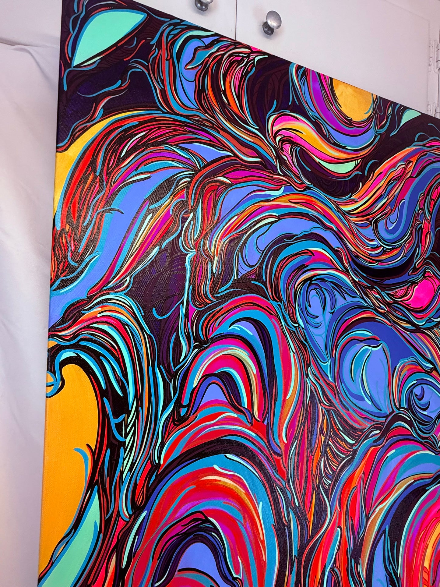 ‘Coward’ original abstract acrylic