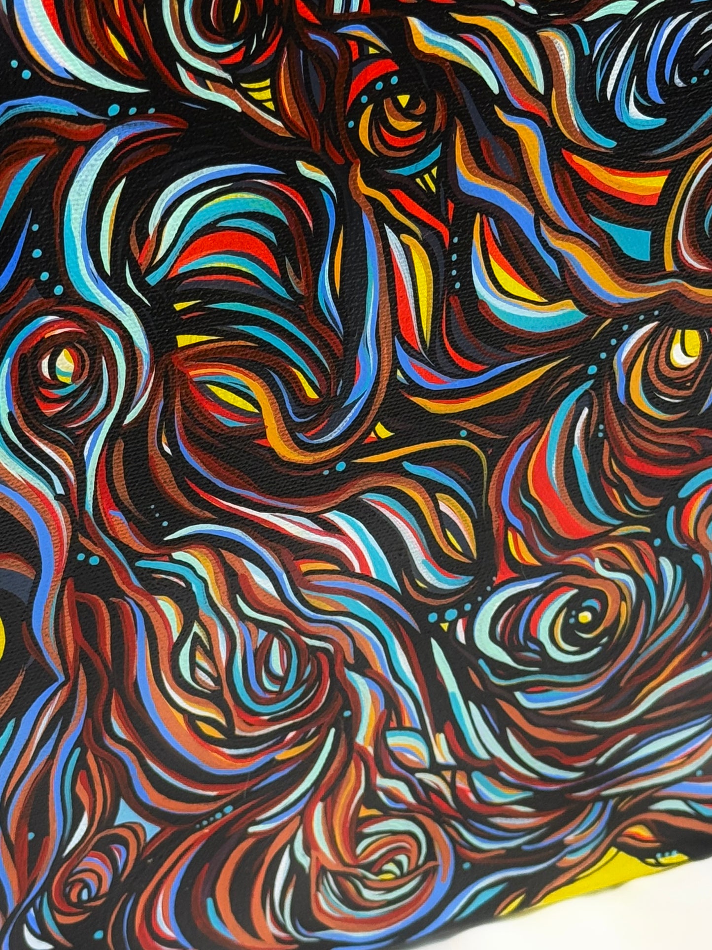 'Smokescreen' original abstract acrylic