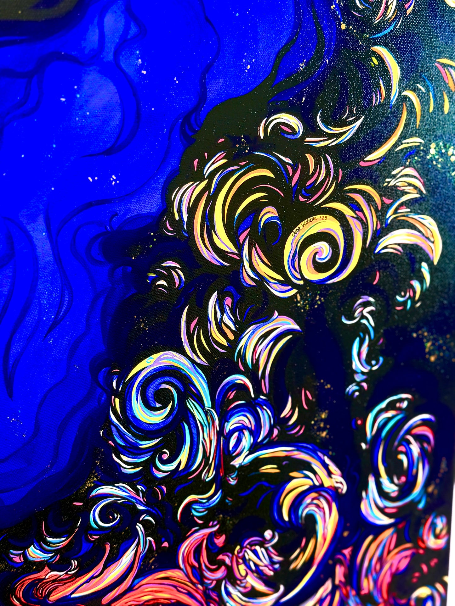 'Stardust' original abstract acrylic