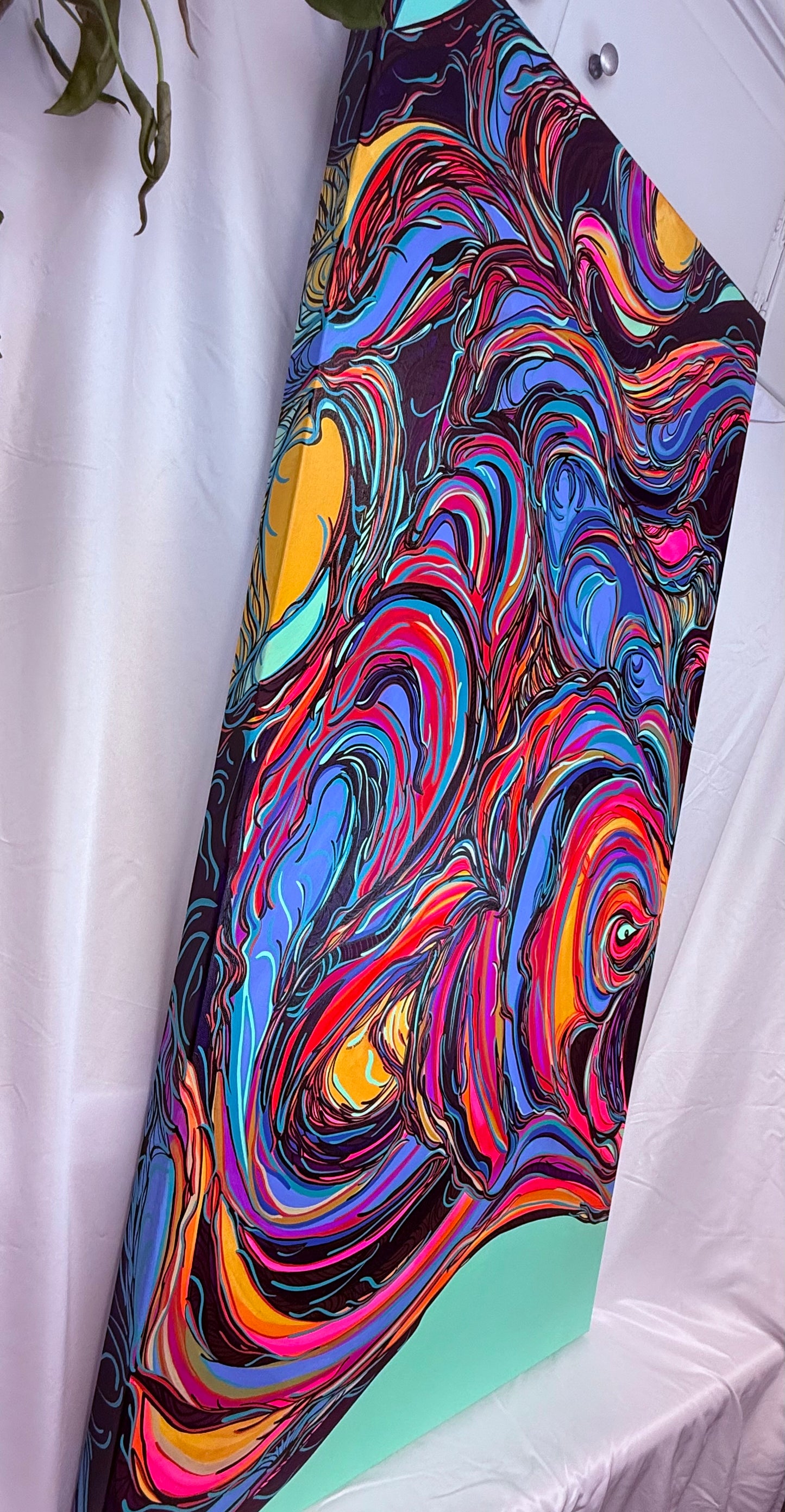 ‘Coward’ original abstract acrylic