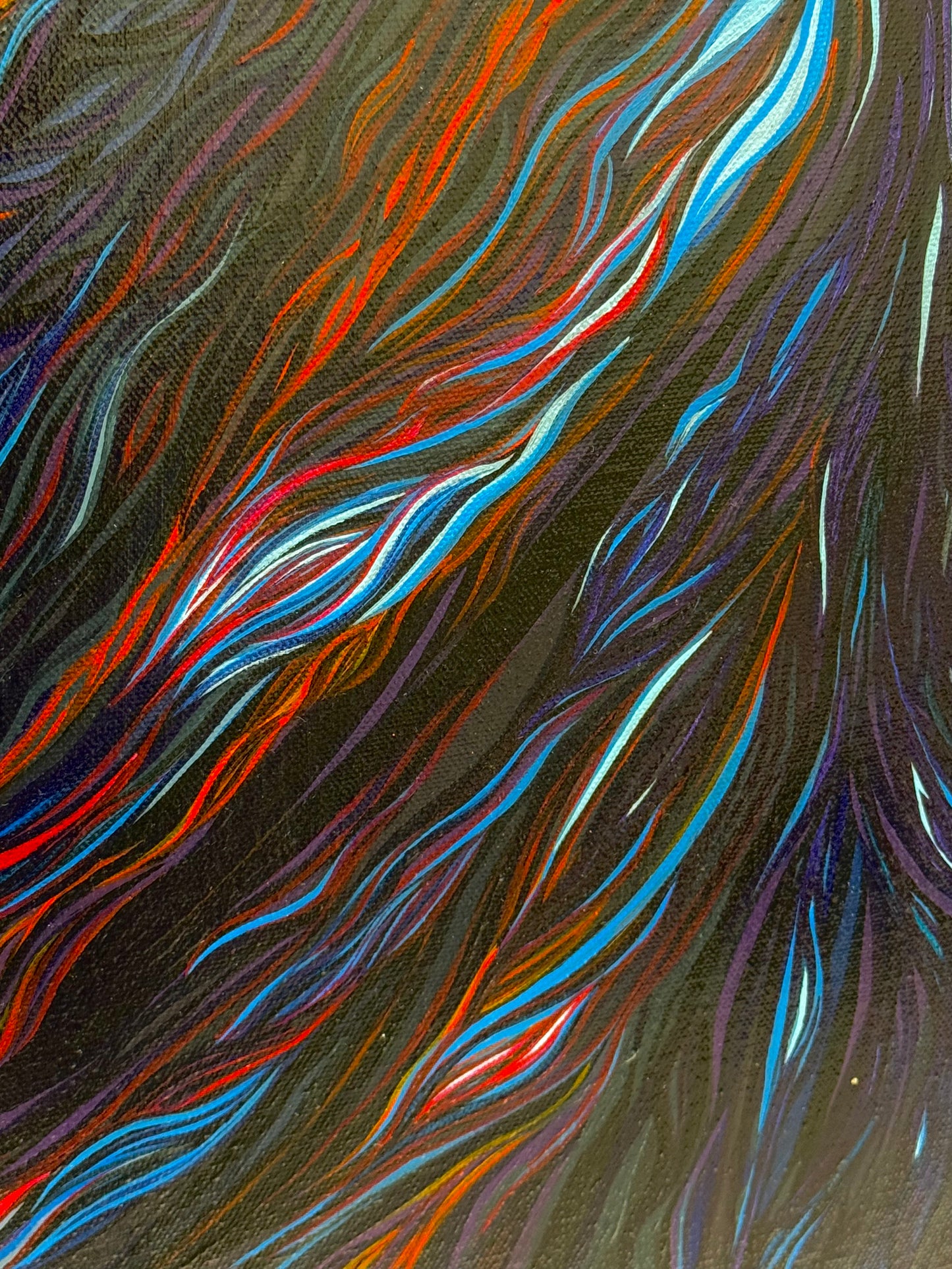 ‘Choke’ original abstract acrylic