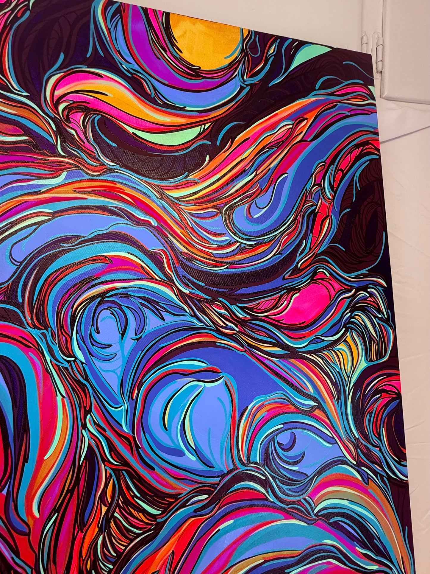 ‘Coward’ original abstract acrylic