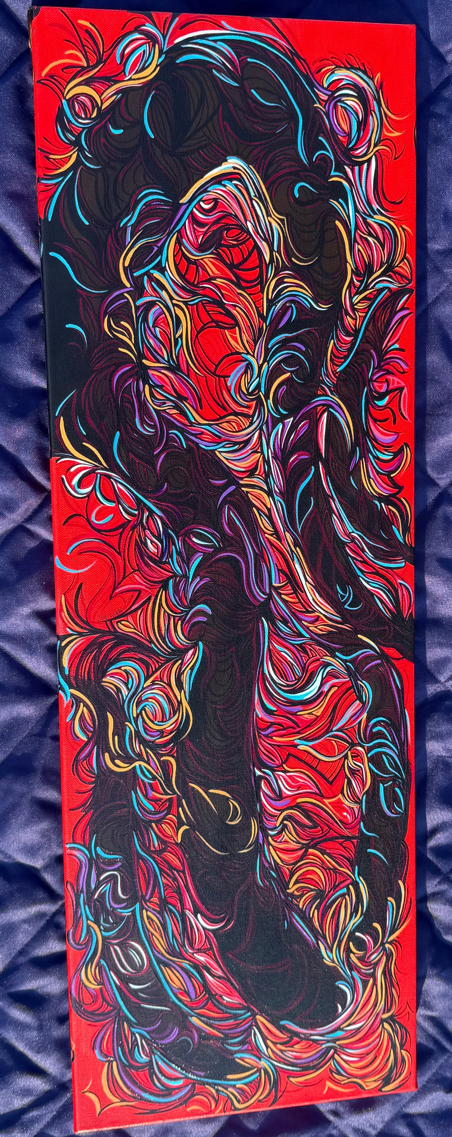 ‘Cut Up Angels’ original abstract acrylic