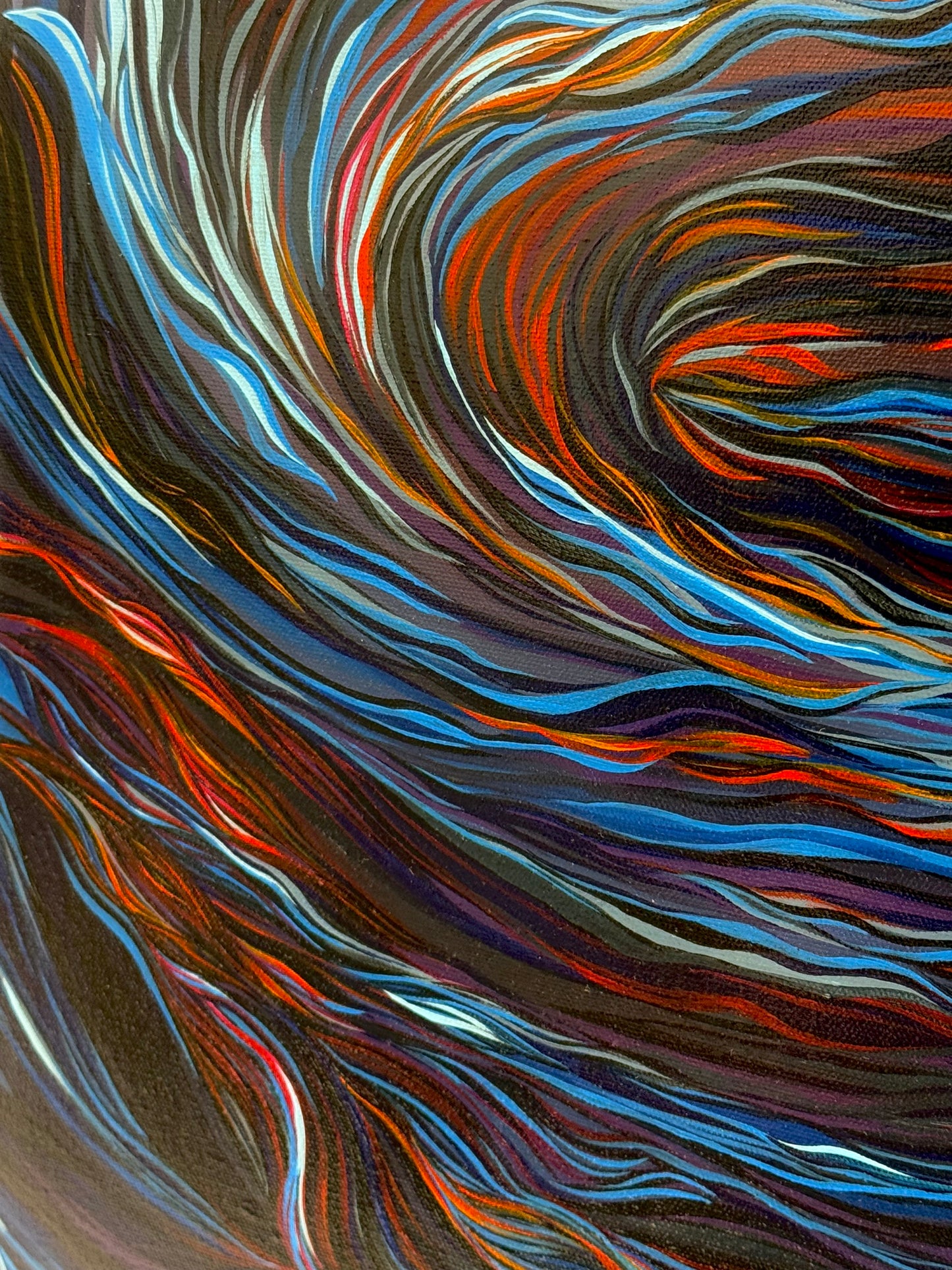 ‘Choke’ original abstract acrylic