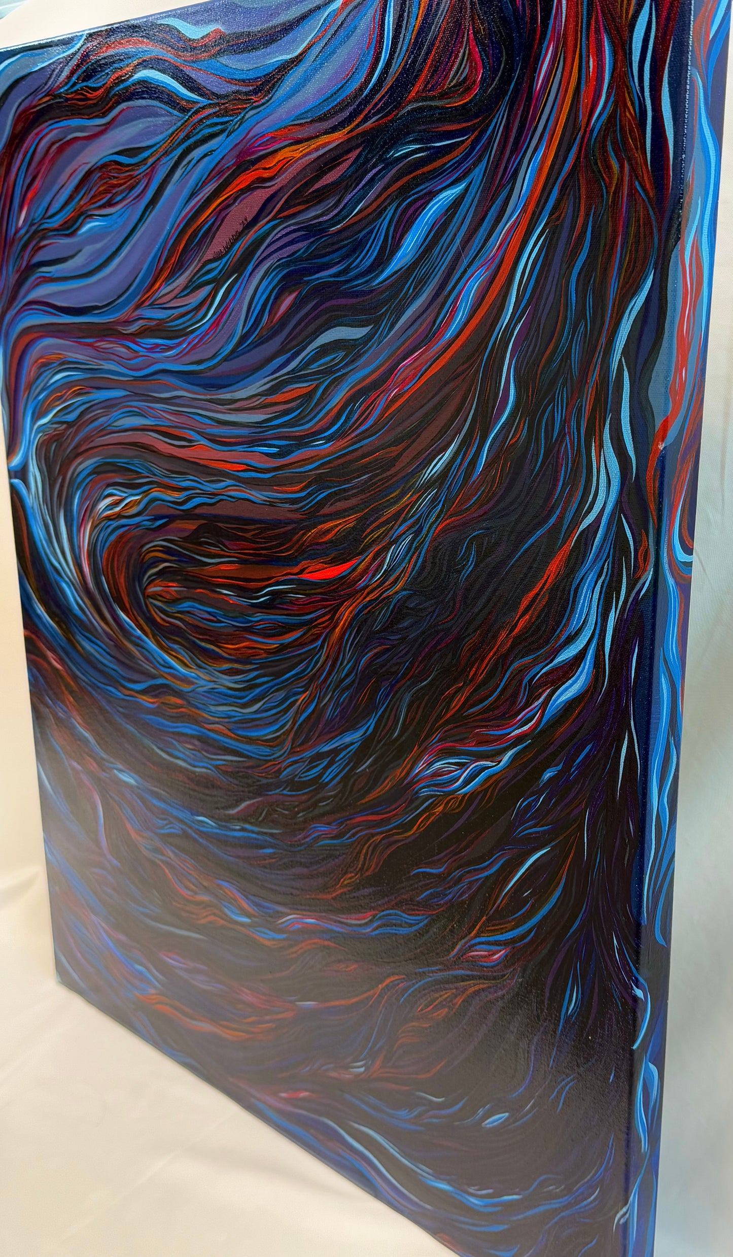 ‘Choke’ original abstract acrylic