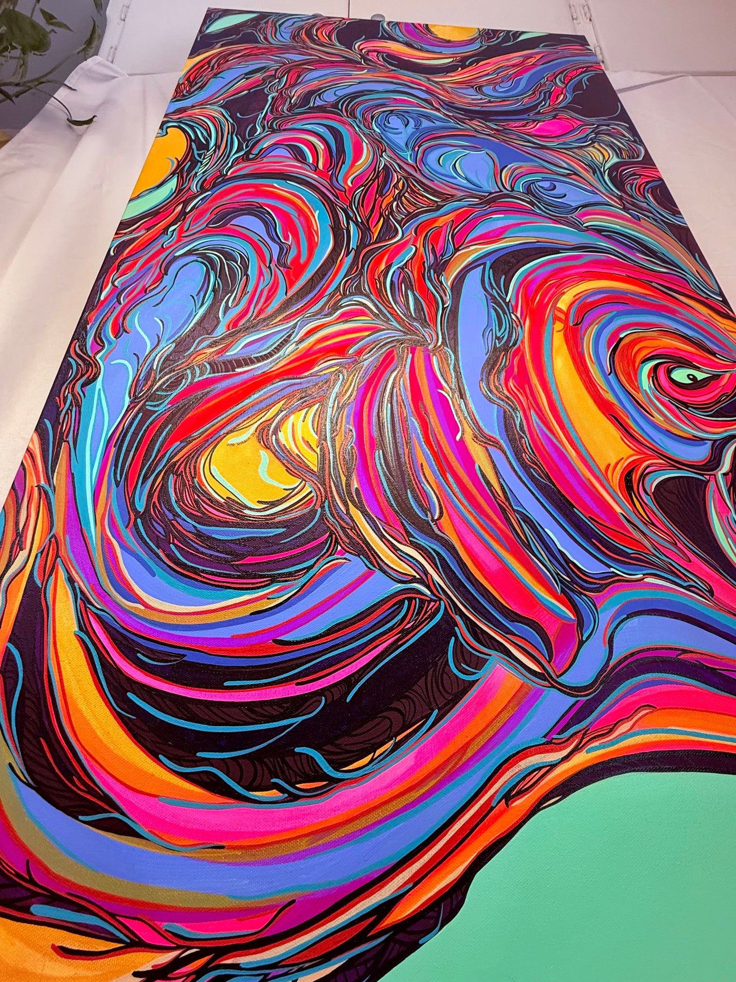 ‘Coward’ original abstract acrylic