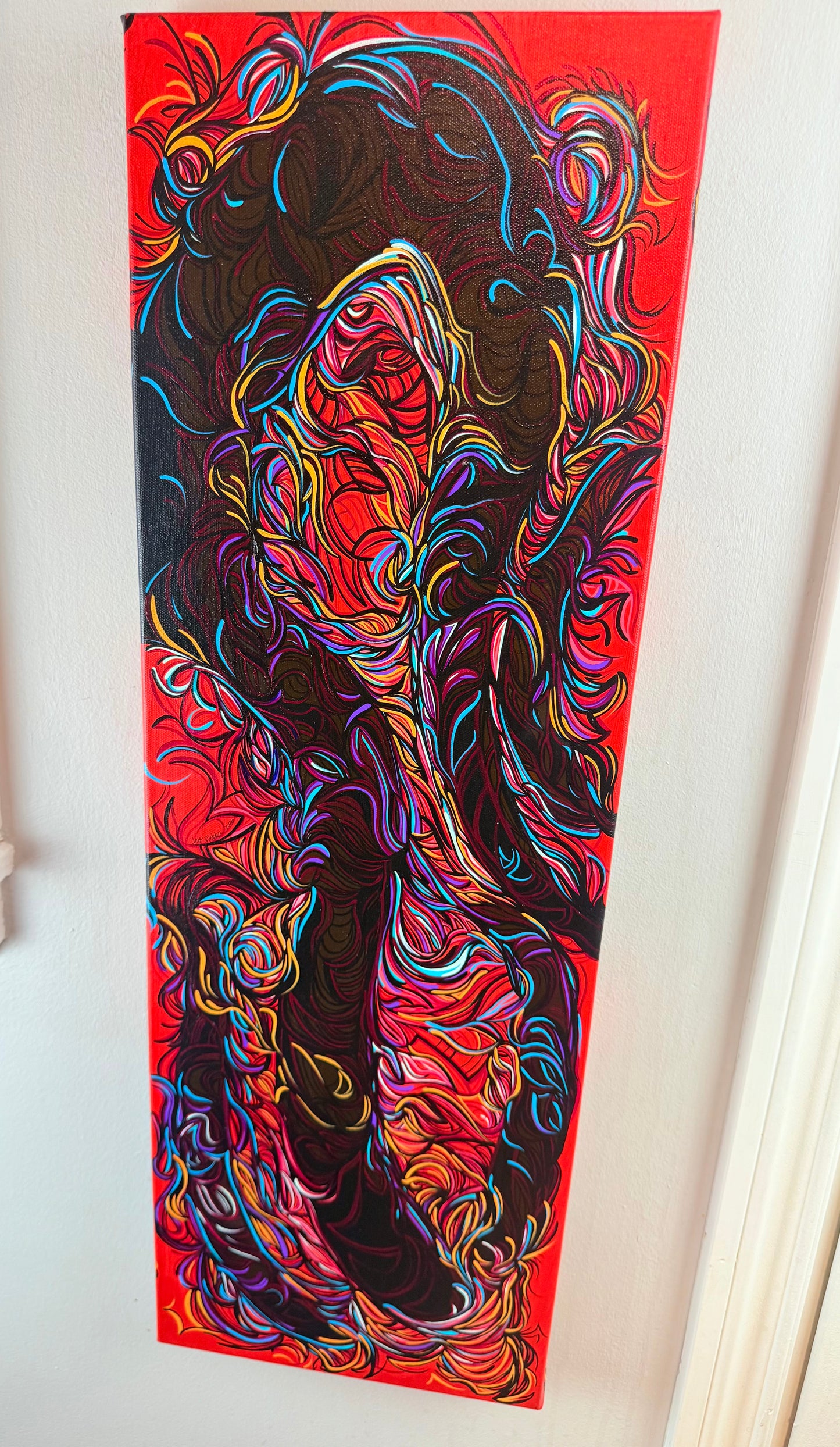 ‘Cut Up Angels’ original abstract acrylic