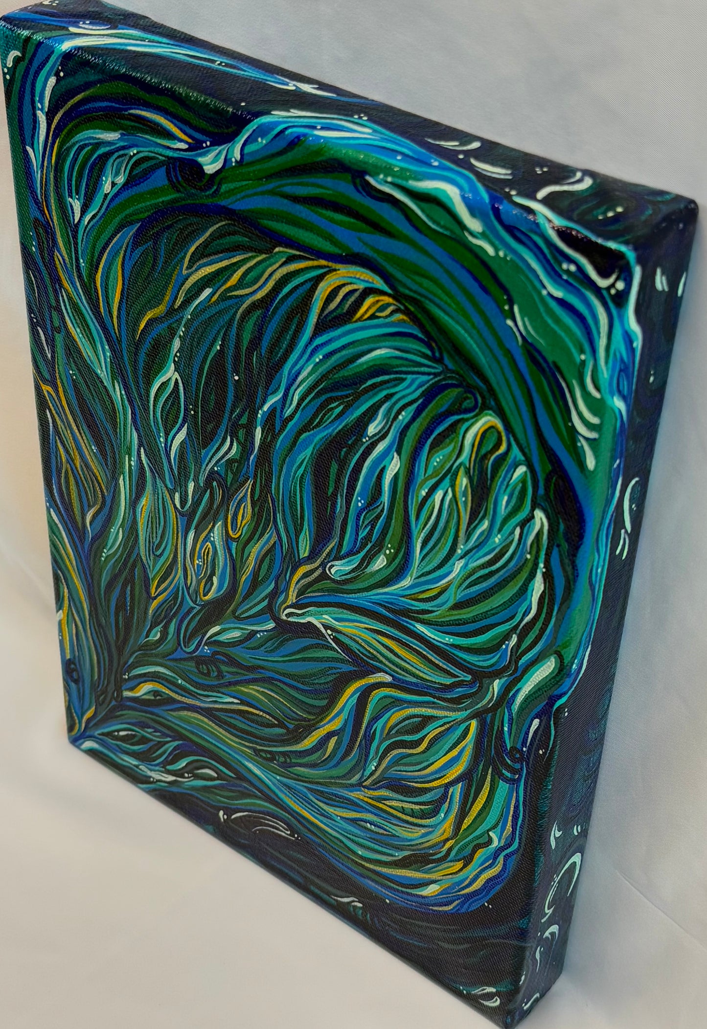 'Rootbound' original abstract acrylic