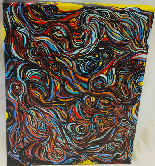 'Smokescreen' original abstract acrylic