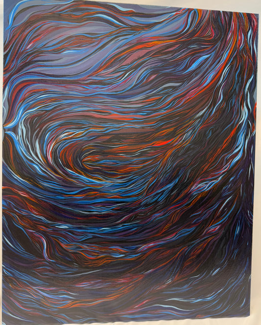 ‘Choke’ original abstract acrylic