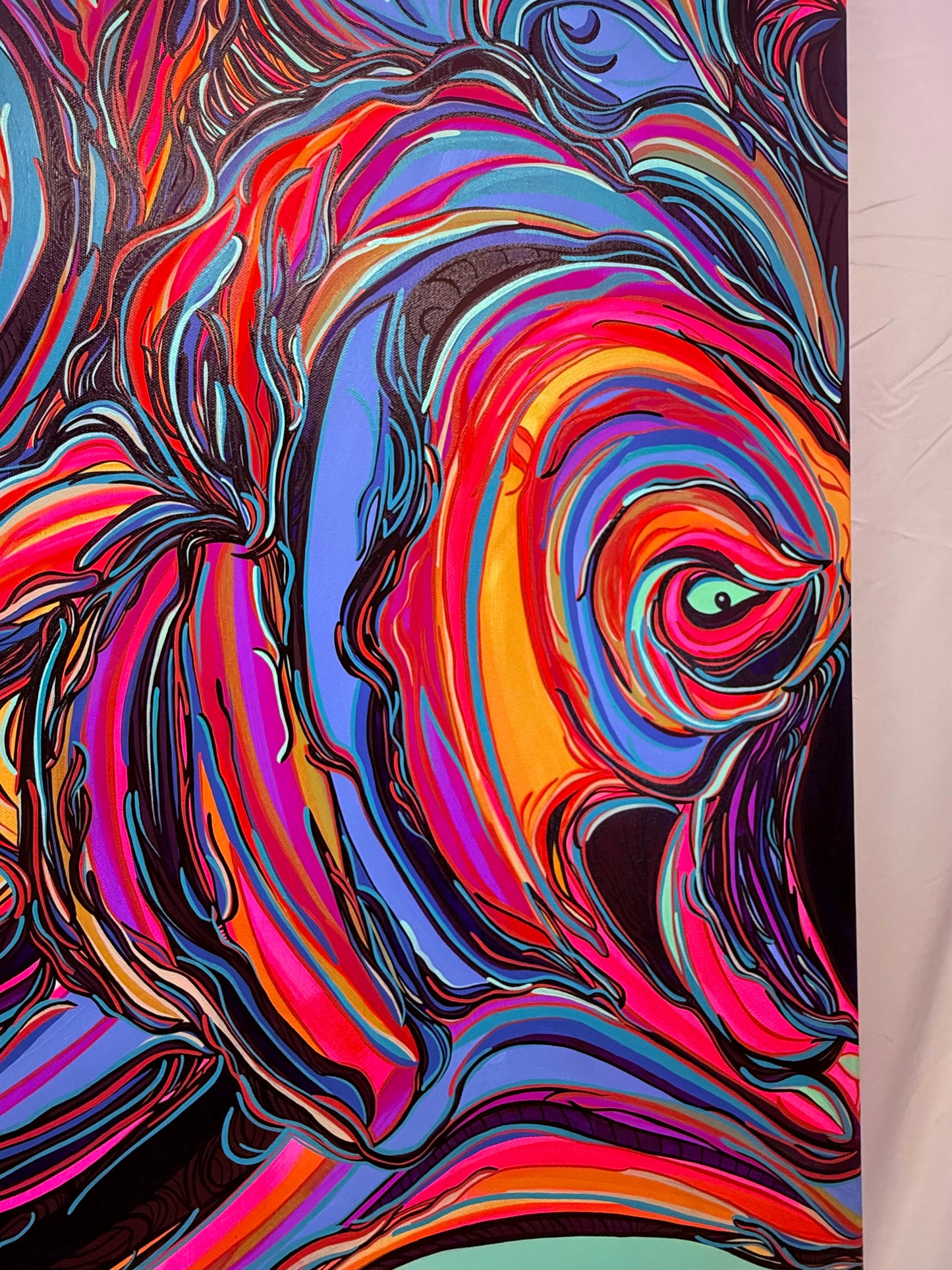 ‘Coward’ original abstract acrylic