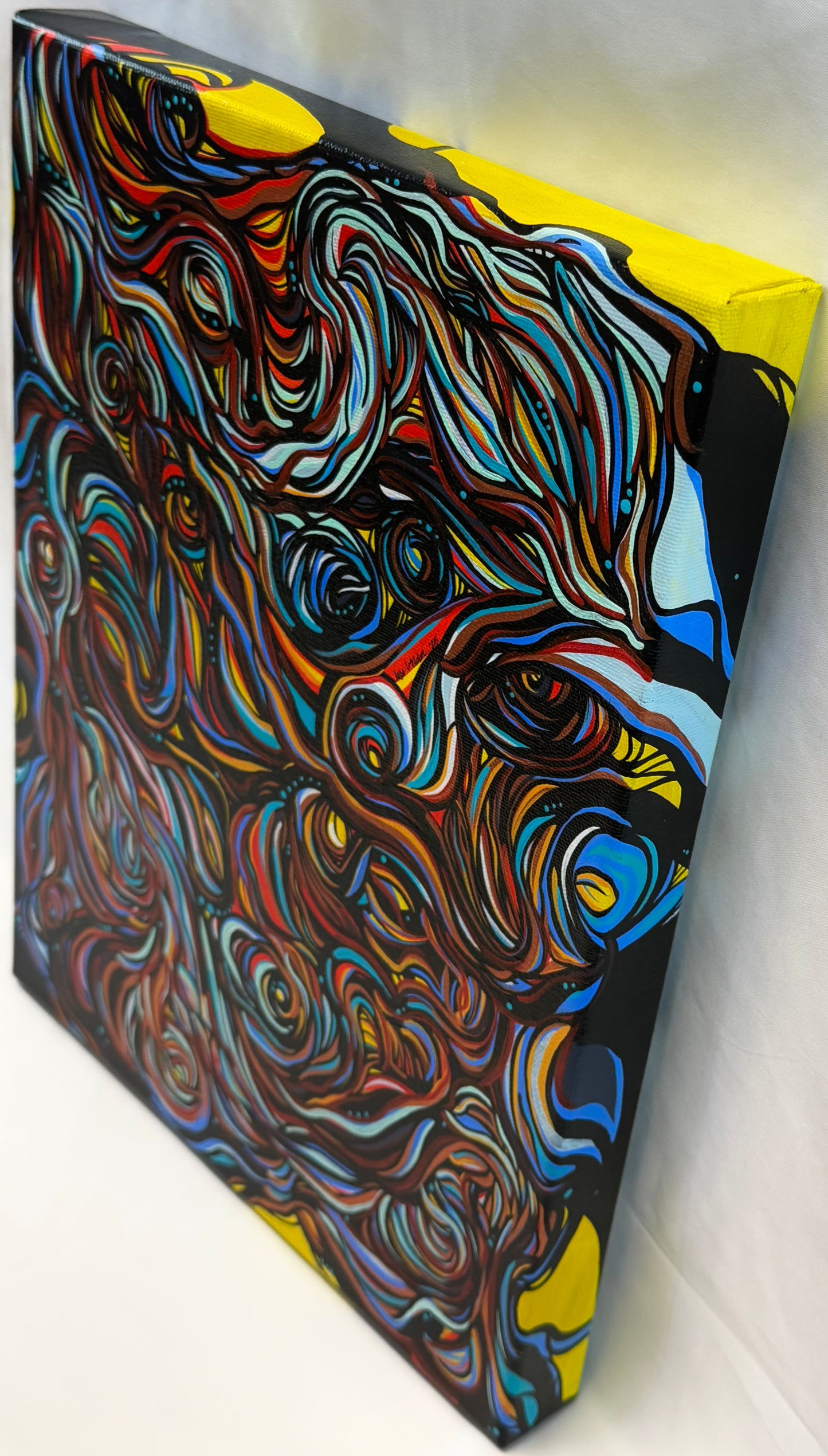 'Smokescreen' original abstract acrylic