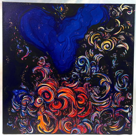 'Stardust' original abstract acrylic