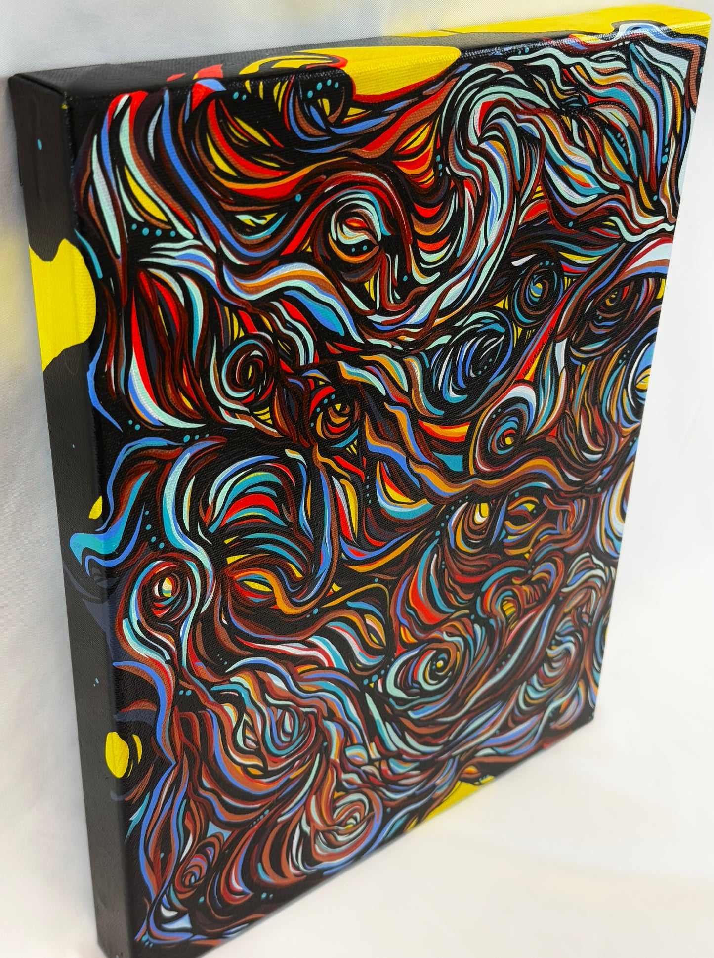 'Smokescreen' original abstract acrylic