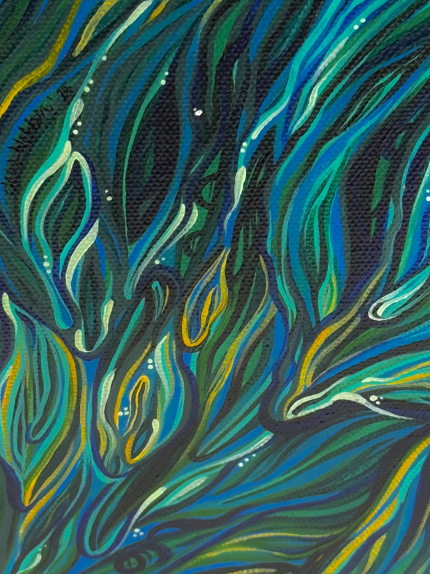 'Rootbound' original abstract acrylic