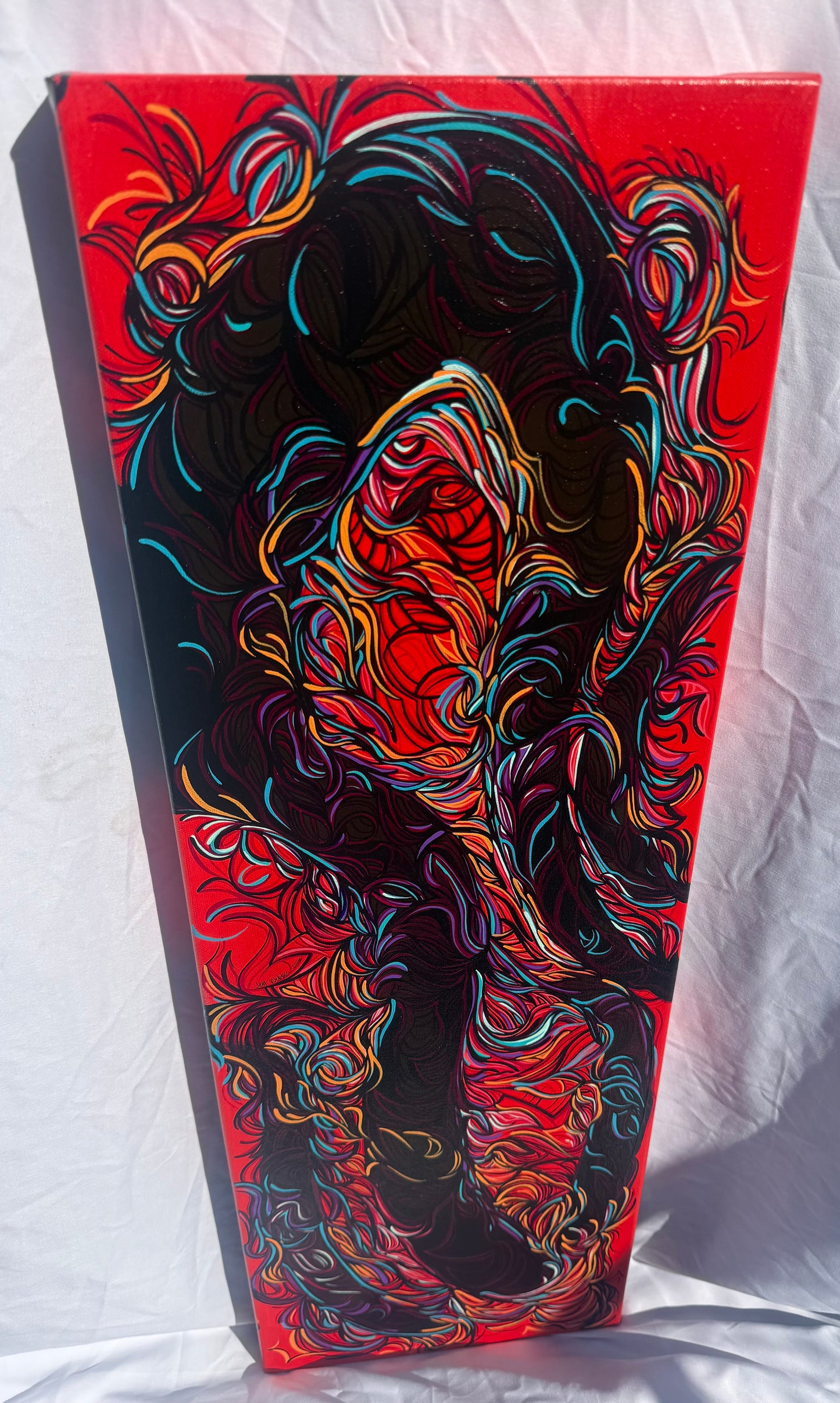 ‘Cut Up Angels’ original abstract acrylic